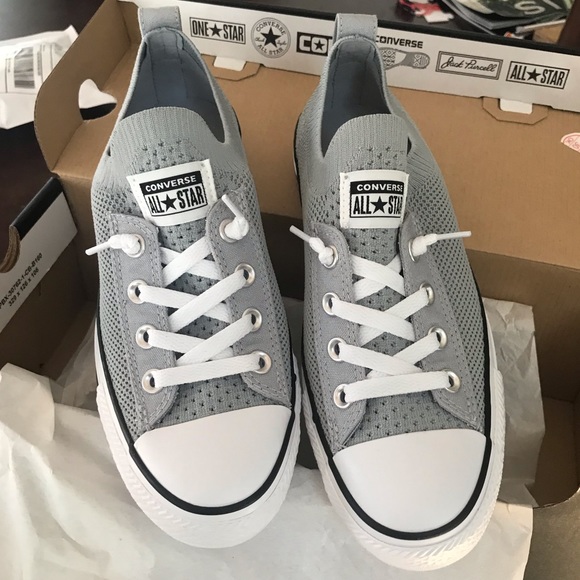 converse shoreline knit gray